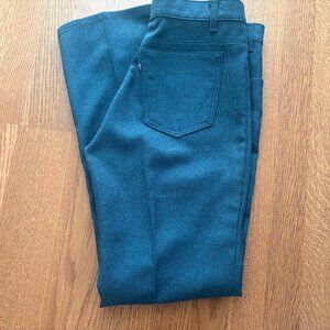 NEW  Vintage Mens Levis Indigo Blue Sta Prest Dacron Polyester Pants 35 x 32